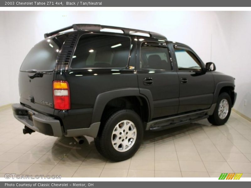 Black / Tan/Neutral 2003 Chevrolet Tahoe Z71 4x4