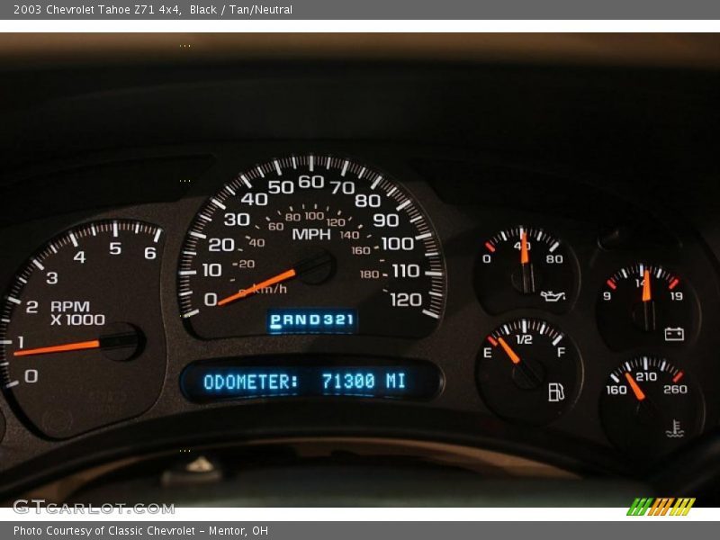 Black / Tan/Neutral 2003 Chevrolet Tahoe Z71 4x4