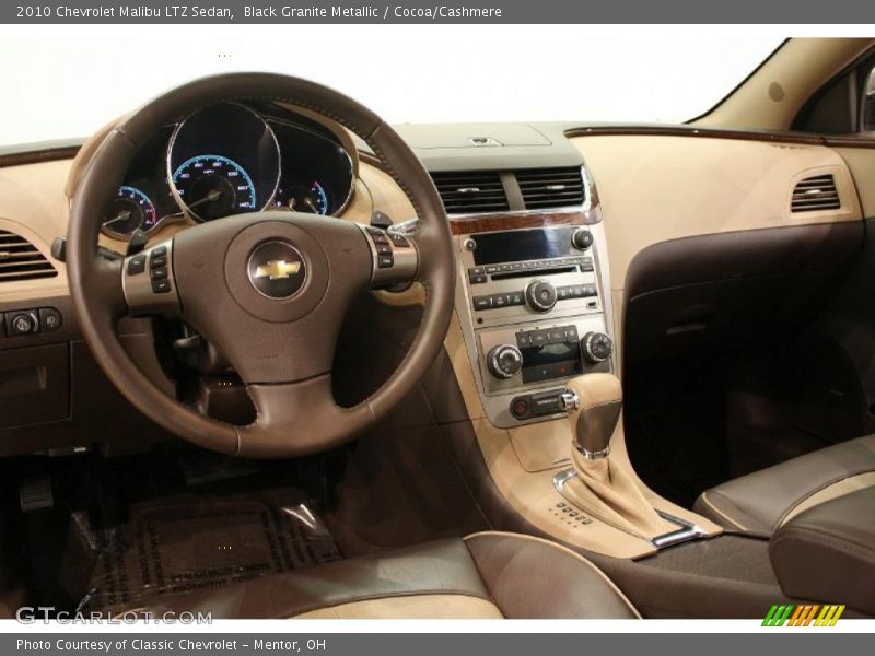 Black Granite Metallic / Cocoa/Cashmere 2010 Chevrolet Malibu LTZ Sedan