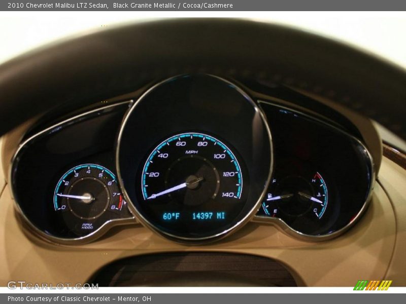 Black Granite Metallic / Cocoa/Cashmere 2010 Chevrolet Malibu LTZ Sedan