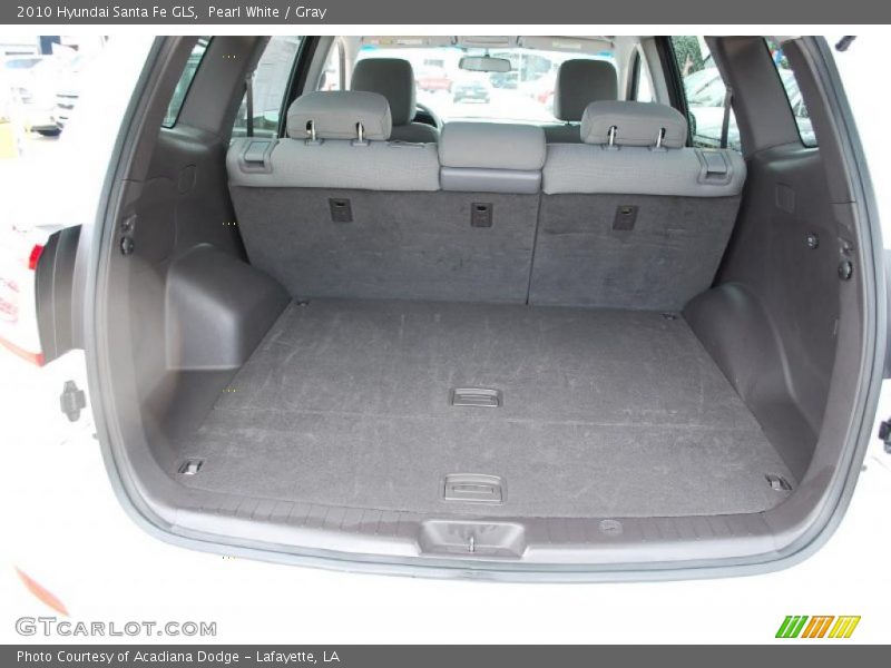 Pearl White / Gray 2010 Hyundai Santa Fe GLS