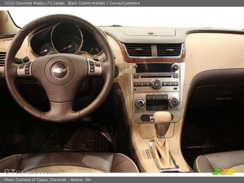 Black Granite Metallic / Cocoa/Cashmere 2010 Chevrolet Malibu LTZ Sedan