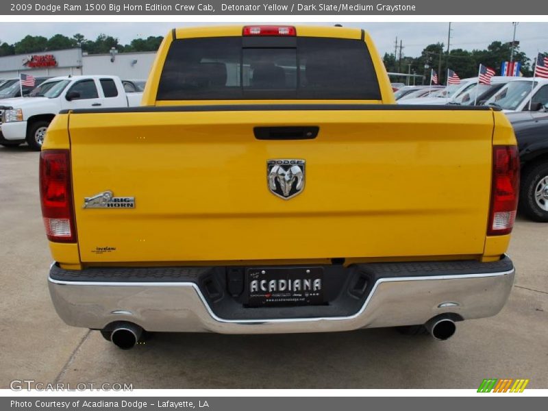 Detonator Yellow / Dark Slate/Medium Graystone 2009 Dodge Ram 1500 Big Horn Edition Crew Cab