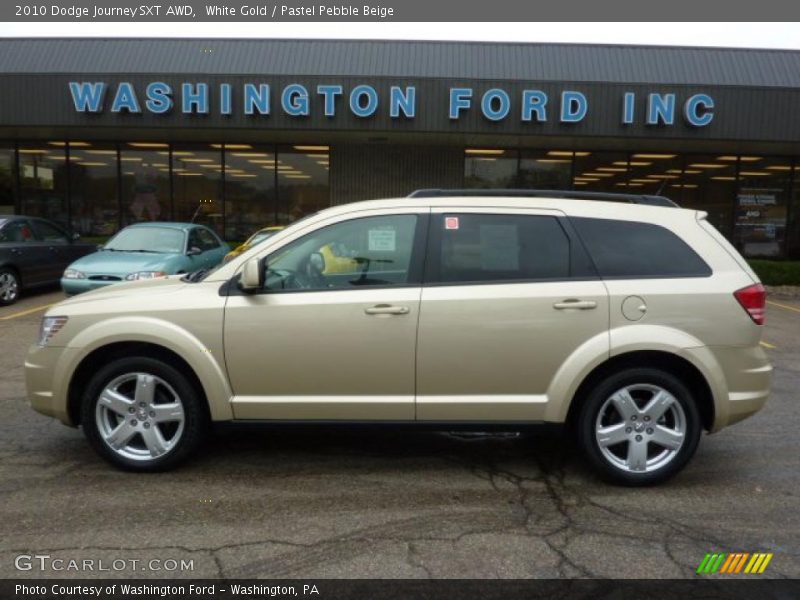 White Gold / Pastel Pebble Beige 2010 Dodge Journey SXT AWD