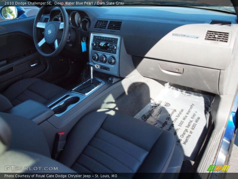 Deep Water Blue Pearl / Dark Slate Gray 2010 Dodge Challenger SE