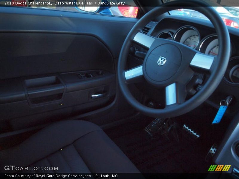 Deep Water Blue Pearl / Dark Slate Gray 2010 Dodge Challenger SE