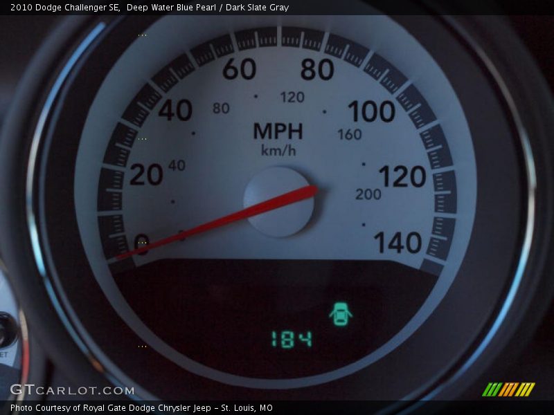 Deep Water Blue Pearl / Dark Slate Gray 2010 Dodge Challenger SE