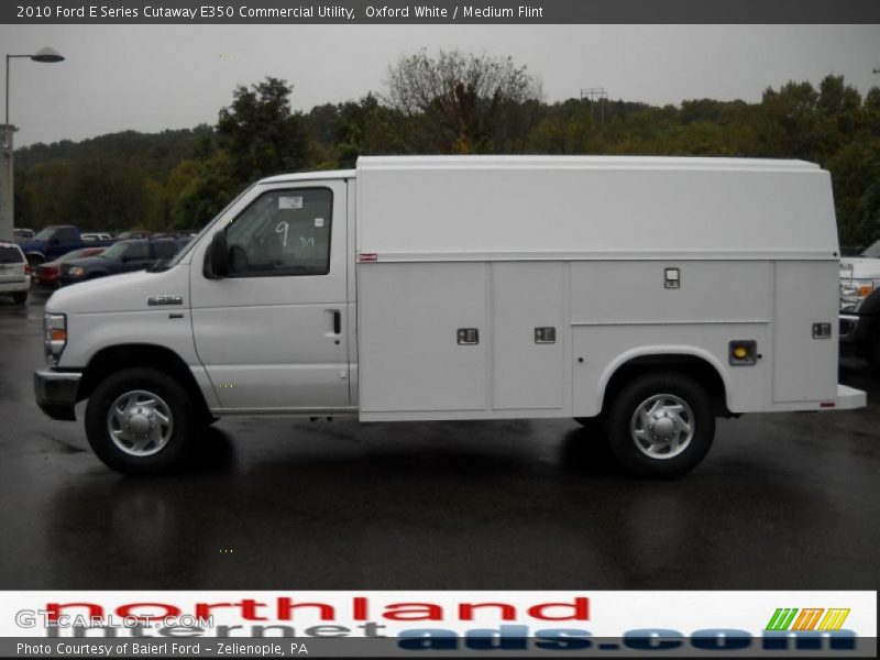 Oxford White / Medium Flint 2010 Ford E Series Cutaway E350 Commercial Utility
