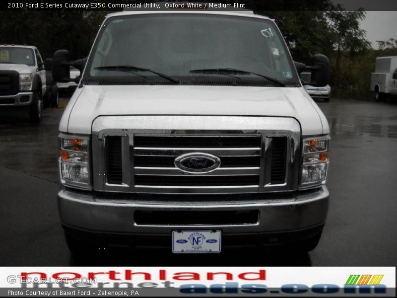 Oxford White / Medium Flint 2010 Ford E Series Cutaway E350 Commercial Utility