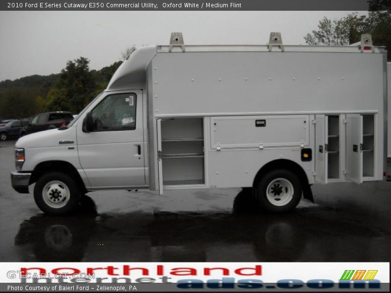 Oxford White / Medium Flint 2010 Ford E Series Cutaway E350 Commercial Utility