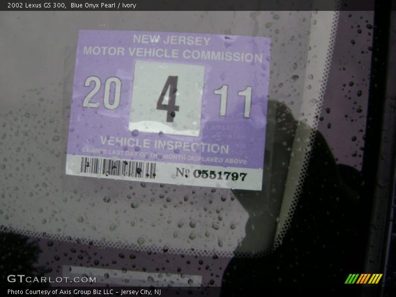 Blue Onyx Pearl / Ivory 2002 Lexus GS 300
