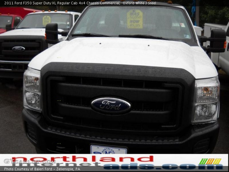 Oxford White / Steel 2011 Ford F350 Super Duty XL Regular Cab 4x4 Chassis Commercial
