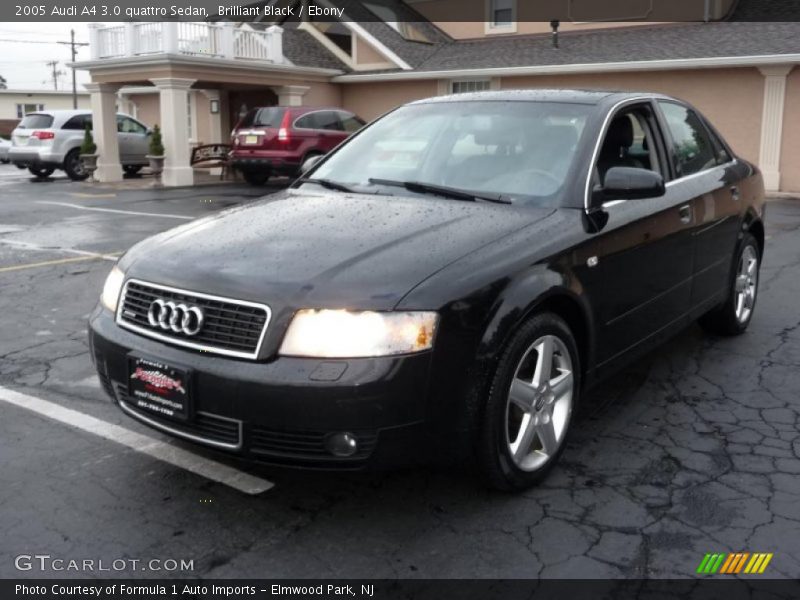 Brilliant Black / Ebony 2005 Audi A4 3.0 quattro Sedan
