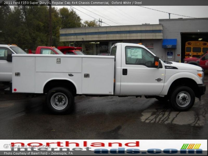 Oxford White / Steel 2011 Ford F350 Super Duty XL Regular Cab 4x4 Chassis Commercial