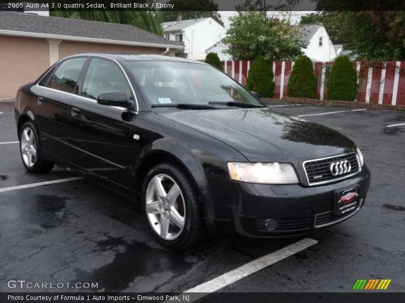Brilliant Black / Ebony 2005 Audi A4 3.0 quattro Sedan