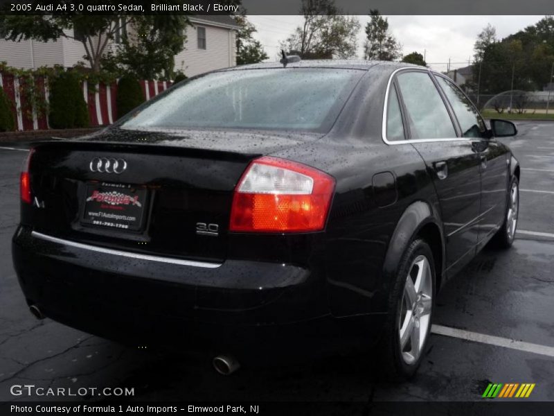 Brilliant Black / Ebony 2005 Audi A4 3.0 quattro Sedan