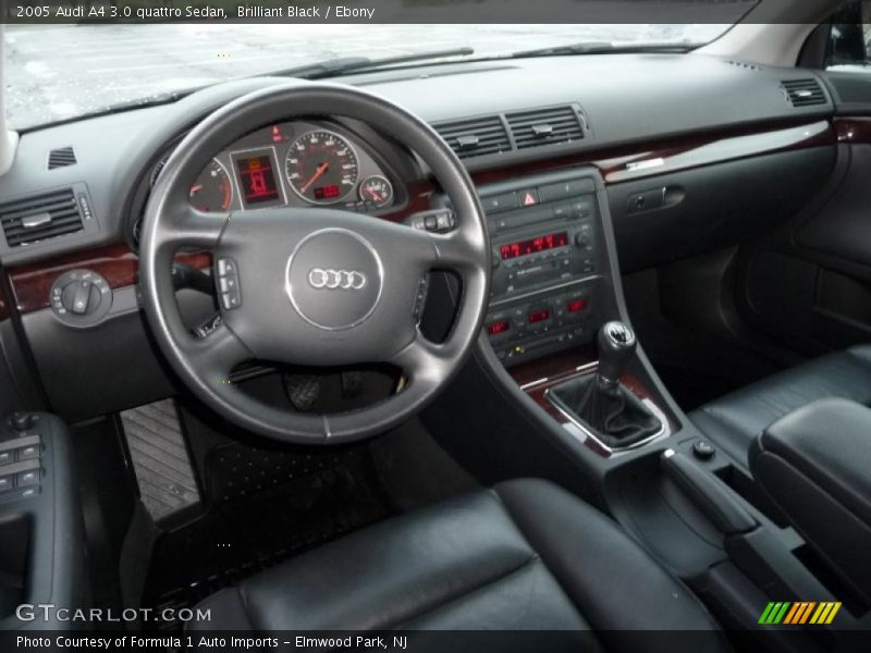 Brilliant Black / Ebony 2005 Audi A4 3.0 quattro Sedan