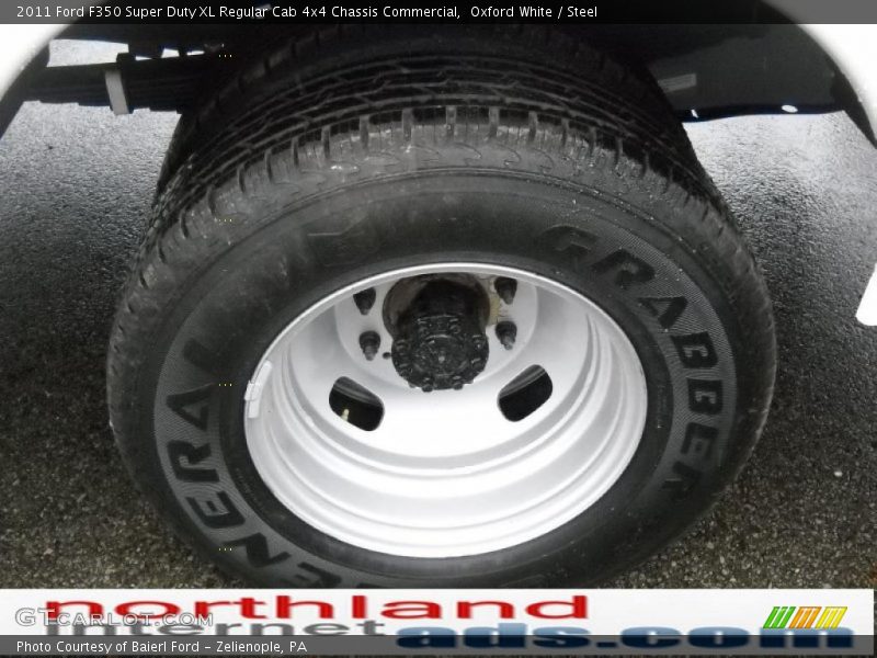 Oxford White / Steel 2011 Ford F350 Super Duty XL Regular Cab 4x4 Chassis Commercial
