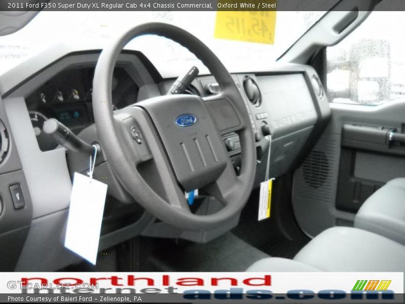 Oxford White / Steel 2011 Ford F350 Super Duty XL Regular Cab 4x4 Chassis Commercial