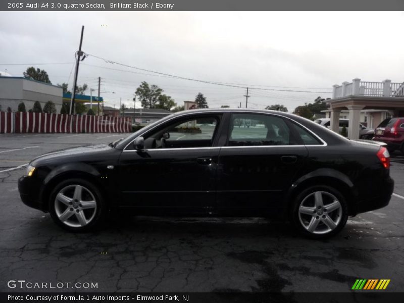 Brilliant Black / Ebony 2005 Audi A4 3.0 quattro Sedan