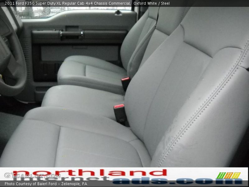 Oxford White / Steel 2011 Ford F350 Super Duty XL Regular Cab 4x4 Chassis Commercial