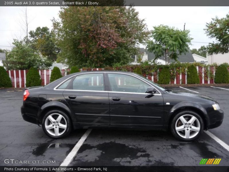 Brilliant Black / Ebony 2005 Audi A4 3.0 quattro Sedan
