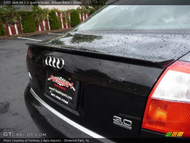 Brilliant Black / Ebony 2005 Audi A4 3.0 quattro Sedan