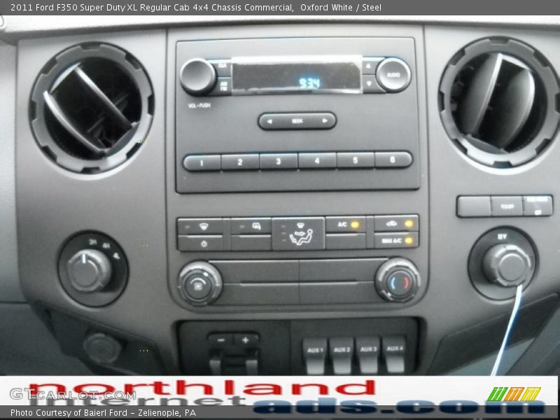 Oxford White / Steel 2011 Ford F350 Super Duty XL Regular Cab 4x4 Chassis Commercial