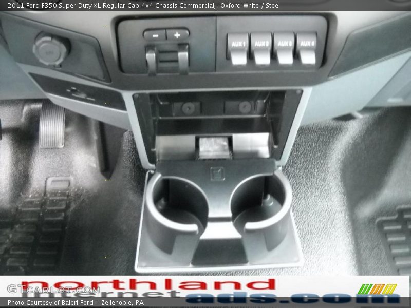 Oxford White / Steel 2011 Ford F350 Super Duty XL Regular Cab 4x4 Chassis Commercial