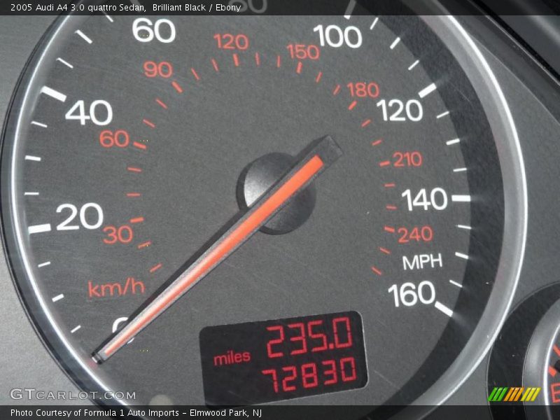 Brilliant Black / Ebony 2005 Audi A4 3.0 quattro Sedan