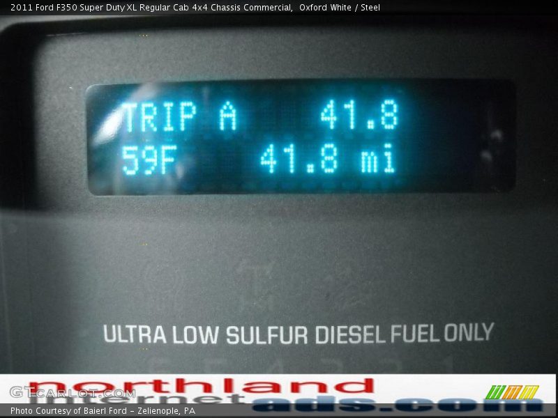 Oxford White / Steel 2011 Ford F350 Super Duty XL Regular Cab 4x4 Chassis Commercial