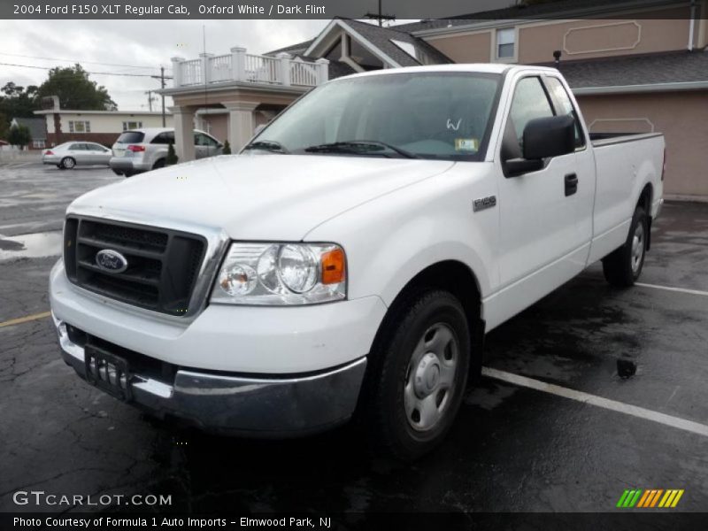 Oxford White / Dark Flint 2004 Ford F150 XLT Regular Cab