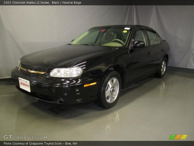 Black / Neutral Beige 2003 Chevrolet Malibu LS Sedan