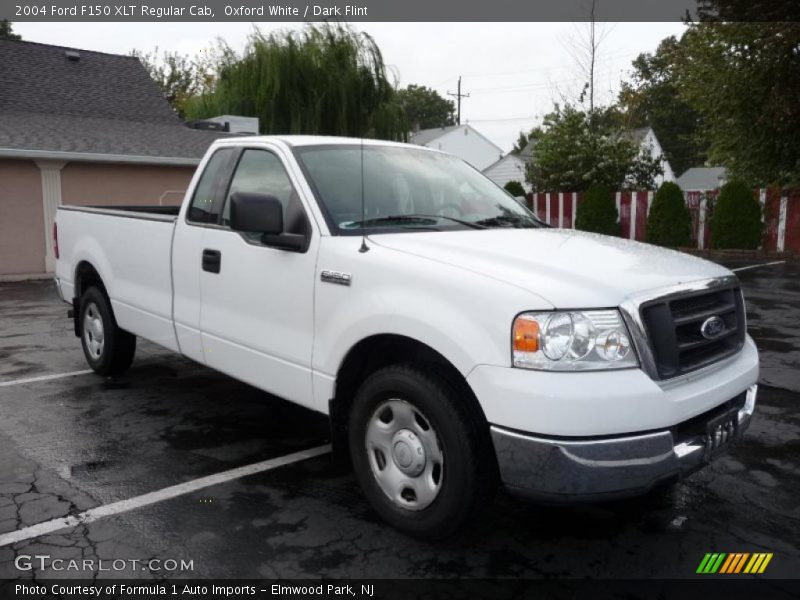 Oxford White / Dark Flint 2004 Ford F150 XLT Regular Cab