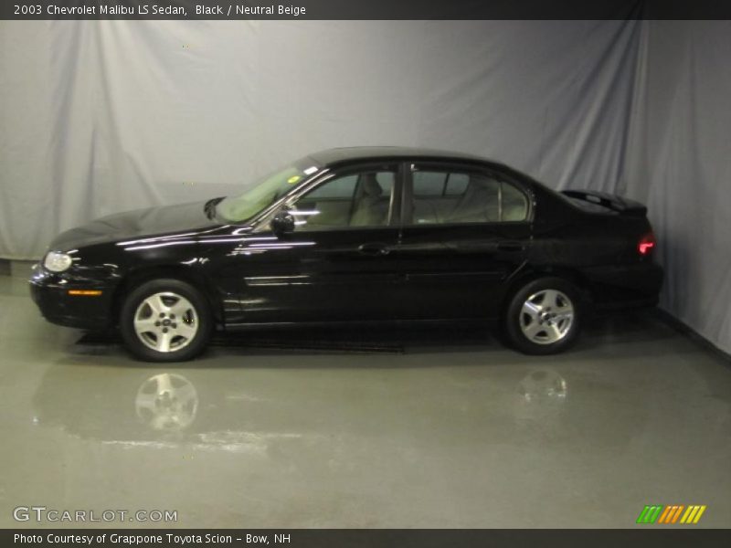 Black / Neutral Beige 2003 Chevrolet Malibu LS Sedan