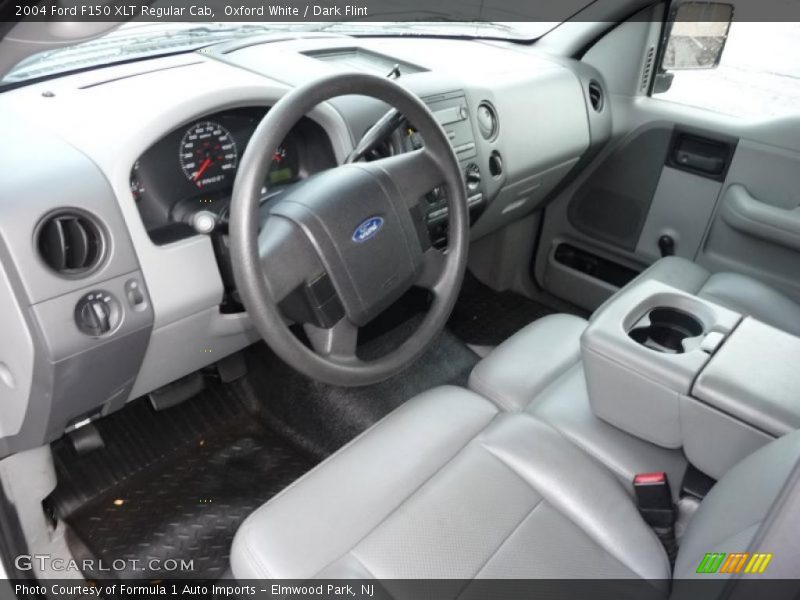 Oxford White / Dark Flint 2004 Ford F150 XLT Regular Cab