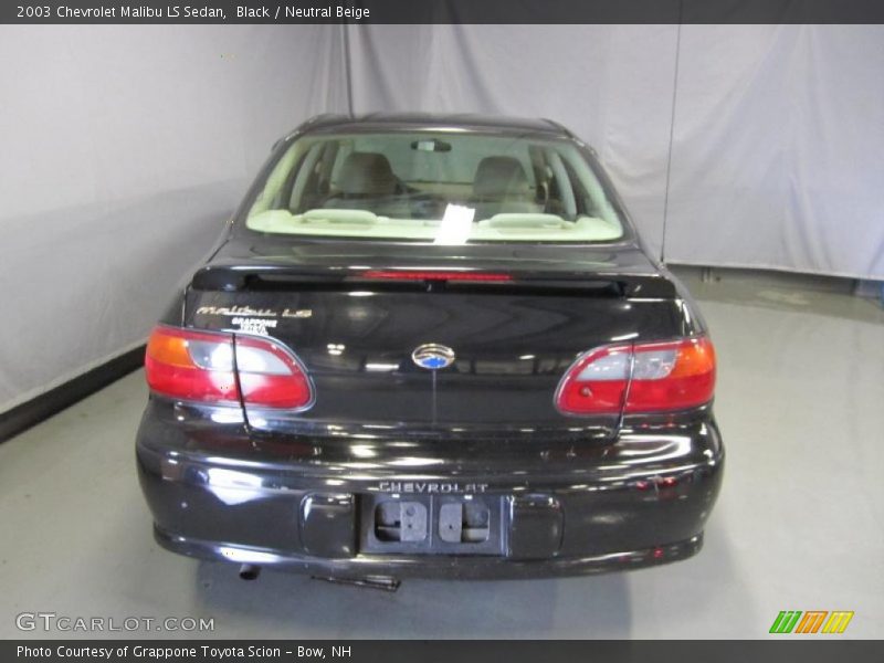 Black / Neutral Beige 2003 Chevrolet Malibu LS Sedan