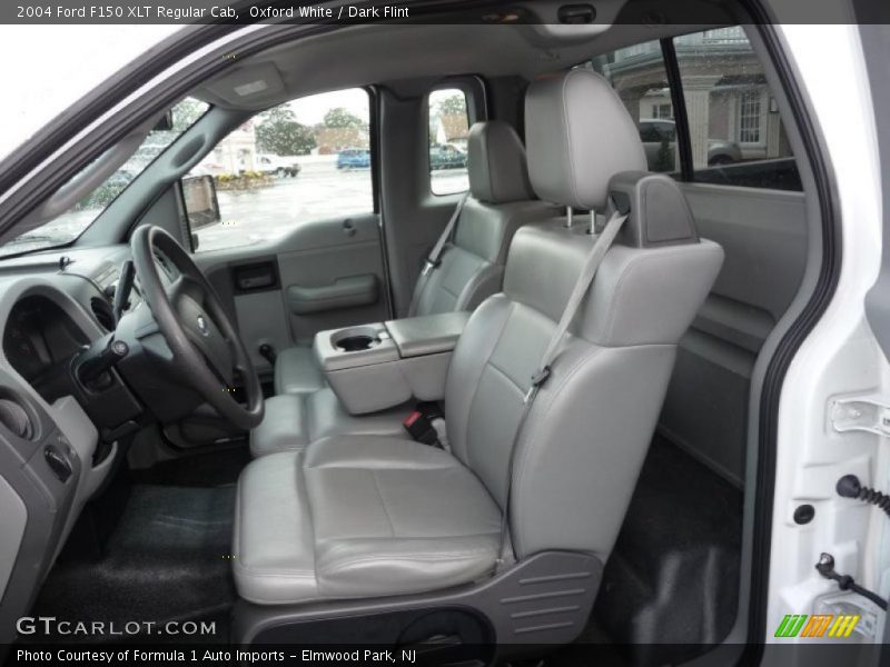 Oxford White / Dark Flint 2004 Ford F150 XLT Regular Cab