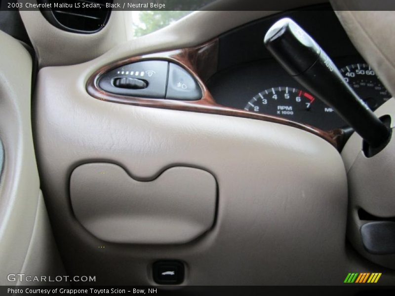 Black / Neutral Beige 2003 Chevrolet Malibu LS Sedan