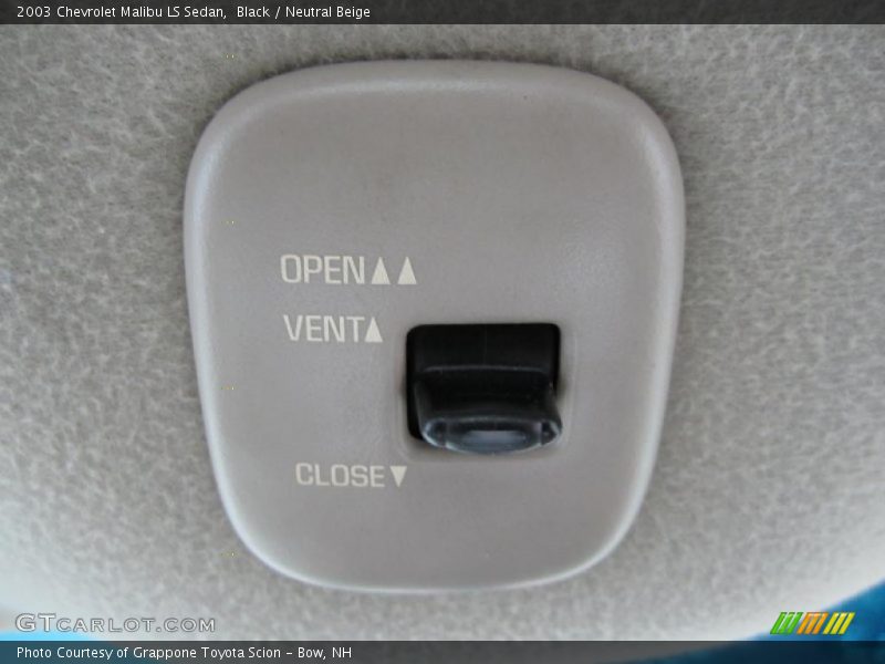 Black / Neutral Beige 2003 Chevrolet Malibu LS Sedan