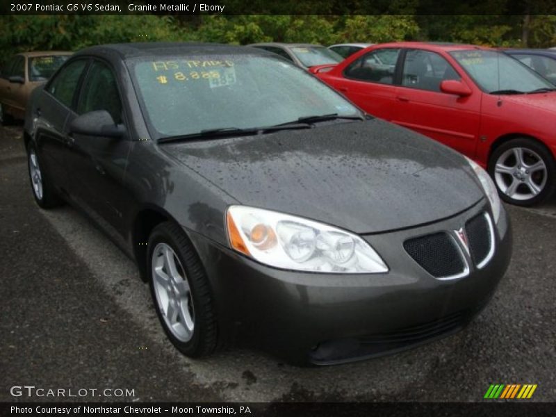 Granite Metallic / Ebony 2007 Pontiac G6 V6 Sedan