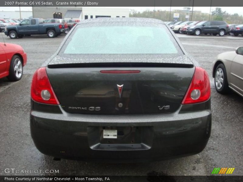 Granite Metallic / Ebony 2007 Pontiac G6 V6 Sedan
