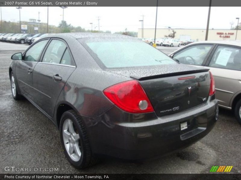 Granite Metallic / Ebony 2007 Pontiac G6 V6 Sedan