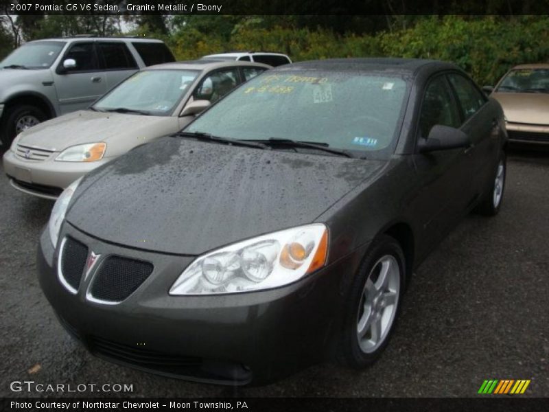 Granite Metallic / Ebony 2007 Pontiac G6 V6 Sedan