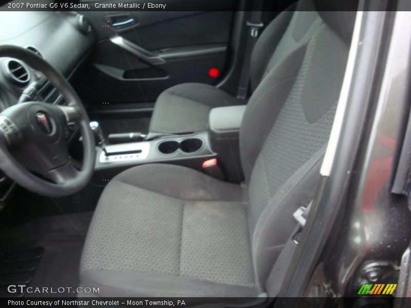 Granite Metallic / Ebony 2007 Pontiac G6 V6 Sedan