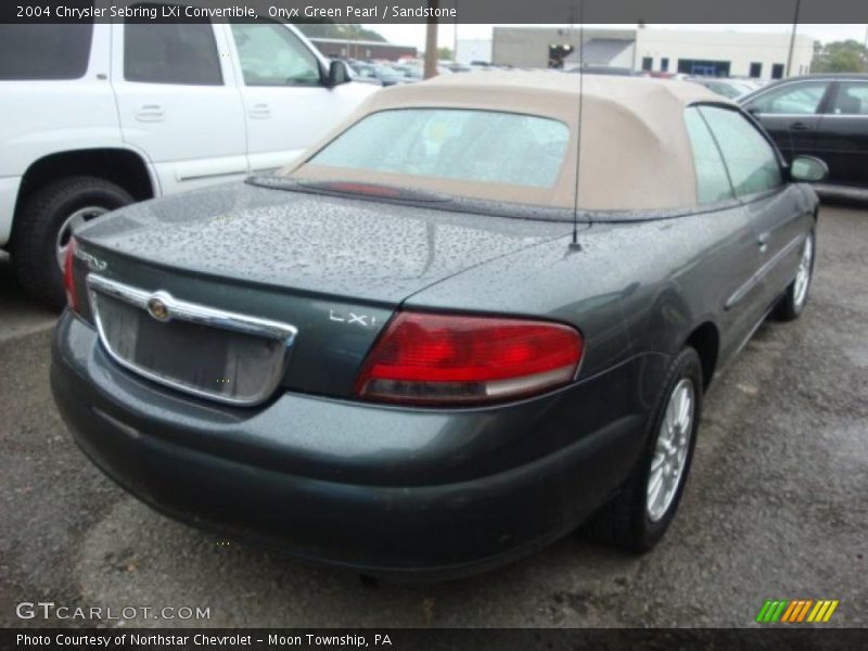 Onyx Green Pearl / Sandstone 2004 Chrysler Sebring LXi Convertible