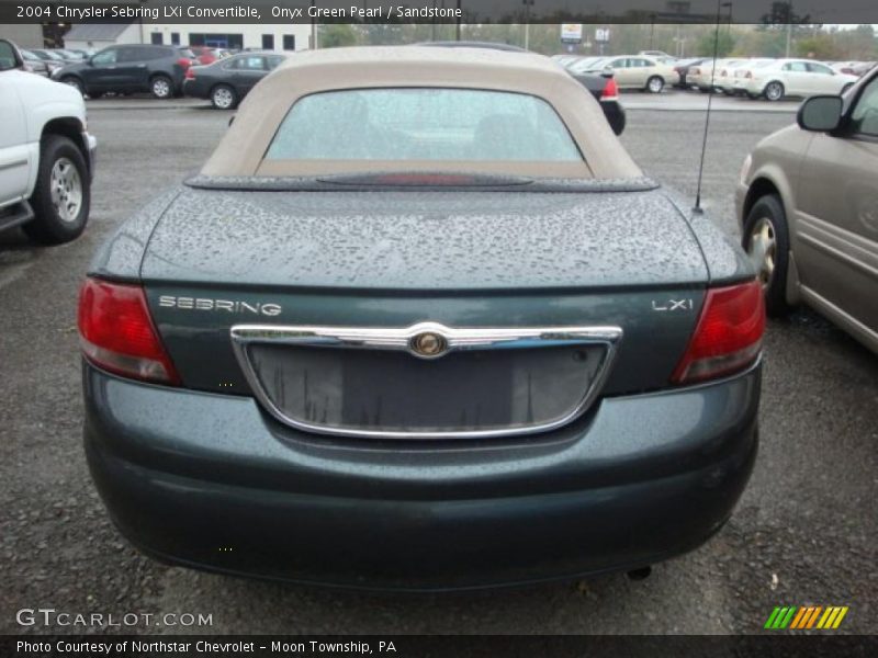 Onyx Green Pearl / Sandstone 2004 Chrysler Sebring LXi Convertible