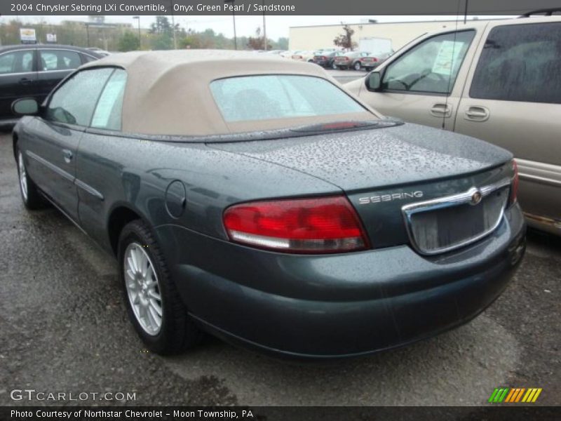 Onyx Green Pearl / Sandstone 2004 Chrysler Sebring LXi Convertible