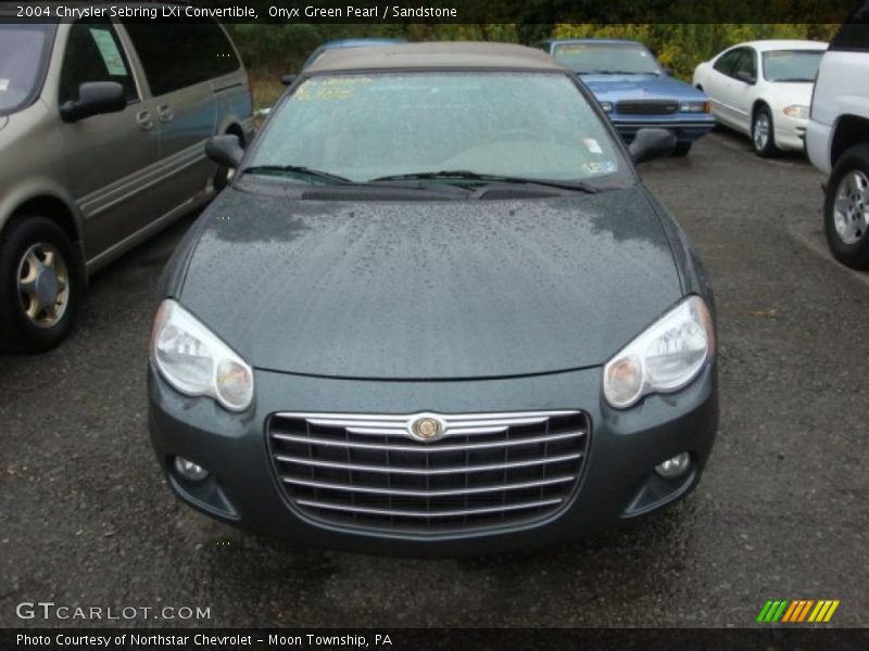 Onyx Green Pearl / Sandstone 2004 Chrysler Sebring LXi Convertible
