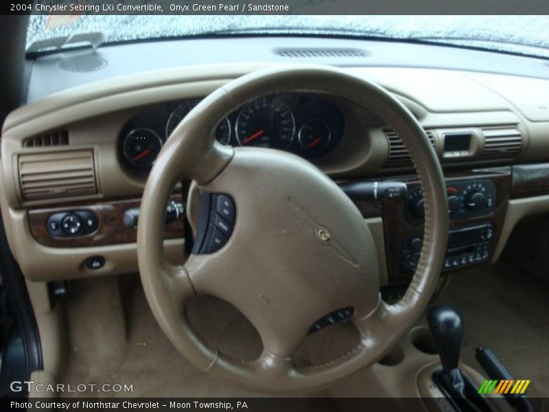 Onyx Green Pearl / Sandstone 2004 Chrysler Sebring LXi Convertible